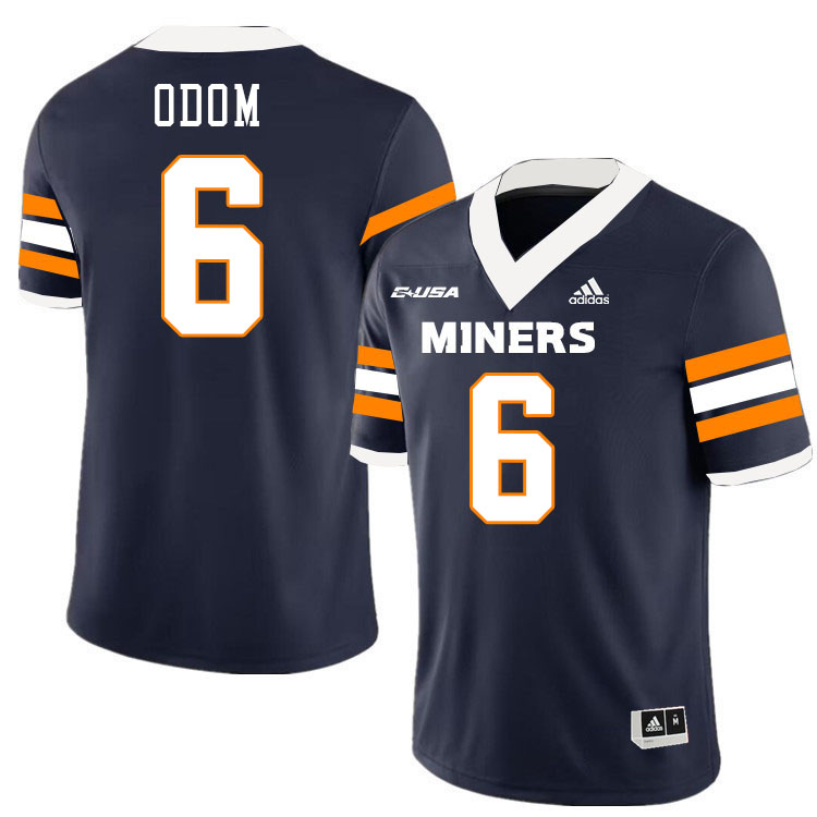 Kenny Odom UTEP Jersey,UTEP Miners #6 Kenny Odom College Football Jersey,Uniforms-Navy